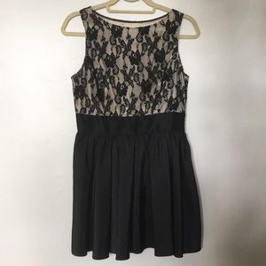 Lace overlay dress!